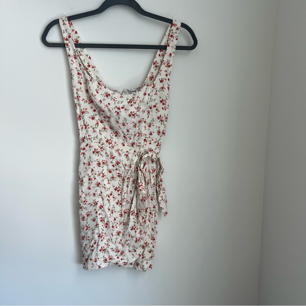 Reformation Hedy Floral Print Mini Dress Wrap Tosca Women's Size 2